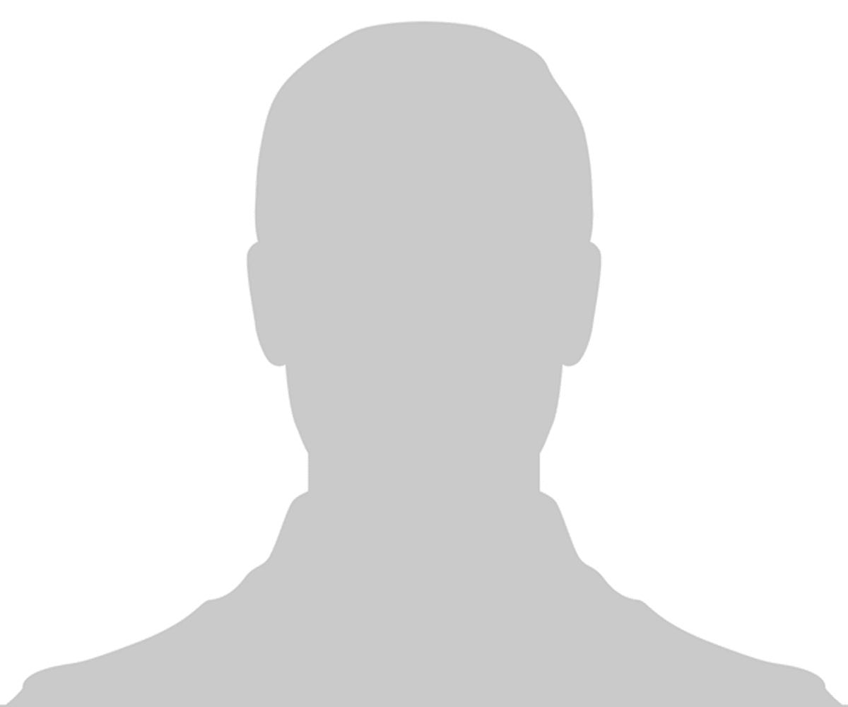 Silhouette of a person on white background.